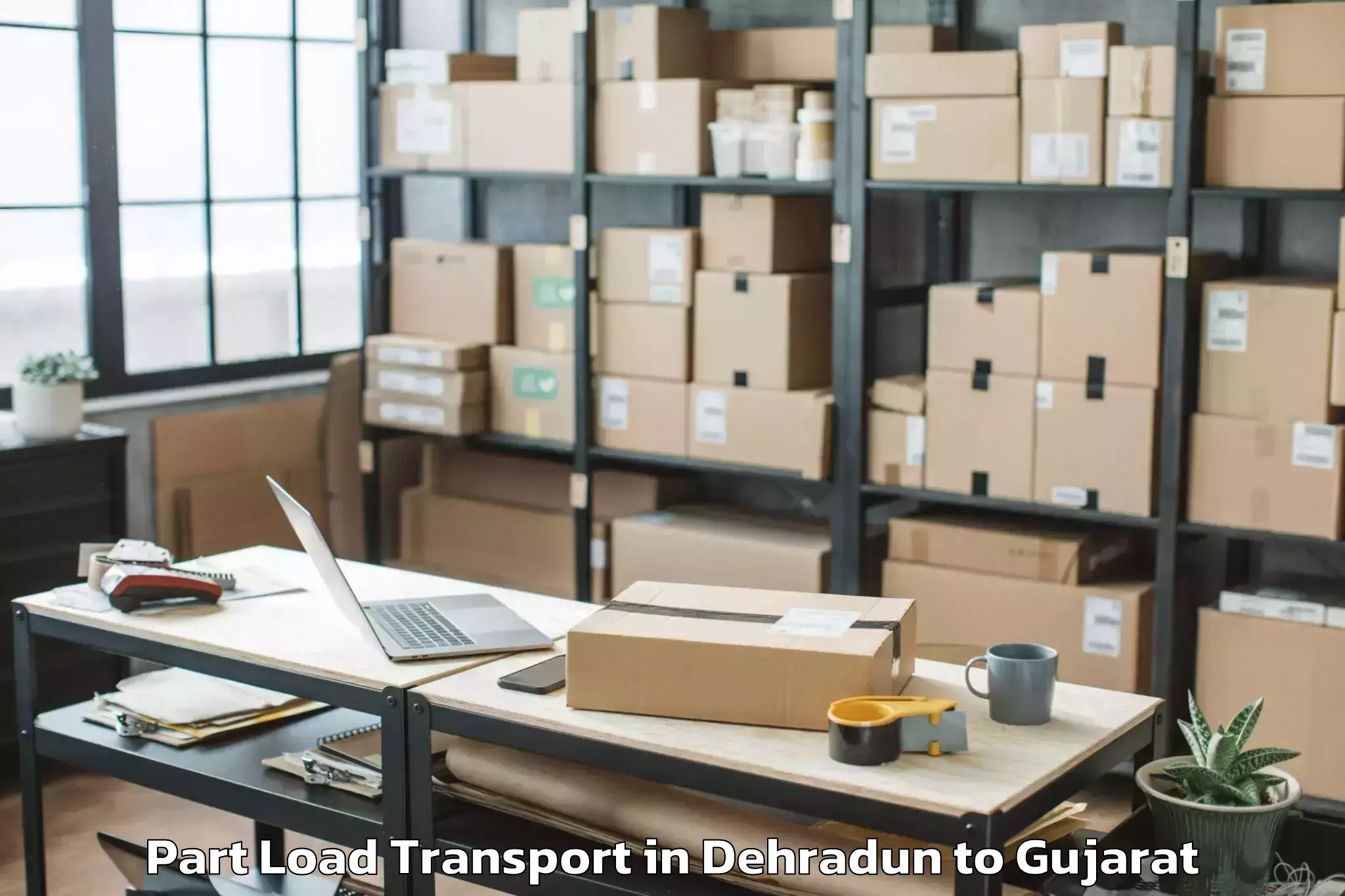 Dehradun to Sinor Part Load Transport Booking